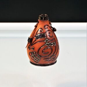 Guyana Caribbean Decorative Pottery Vintage 1998 Artist Signed Earth Tone 4.5 In